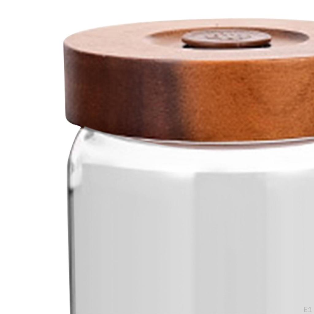 Kaffee A Way Auslassventil Tank Glasfläschchen Lebensmittel Organizer Aufbewahrungsbehälter für Snacks Café Shop