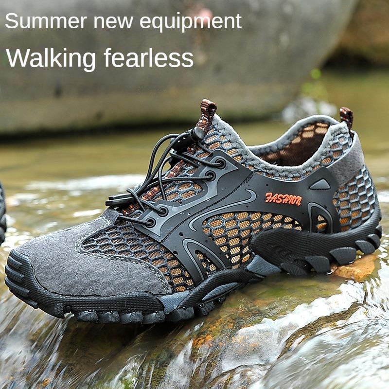 Men Mountain Trekking Sneakers Summer Women Mesh Breathable Male Outdoor Hiking Wading Shoes Quick-dry Trainers Beach Sandals