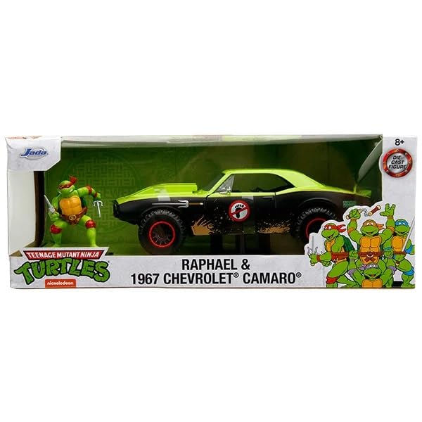 TURTLES 1967 CHEVY CAMARO Turtles minibil 124 med RAPHAEL [vare]
