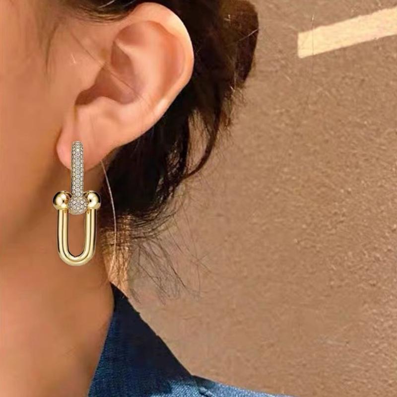 Elegant Horseshoe Earrings Jewelry  Versatile Horseshoe Shape Earrings Ear Accessory Enhances Your Fashion Statement