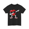 Dabbing Heart Funny Gifts Mens Kids Boys Valentines Day T-Shirt