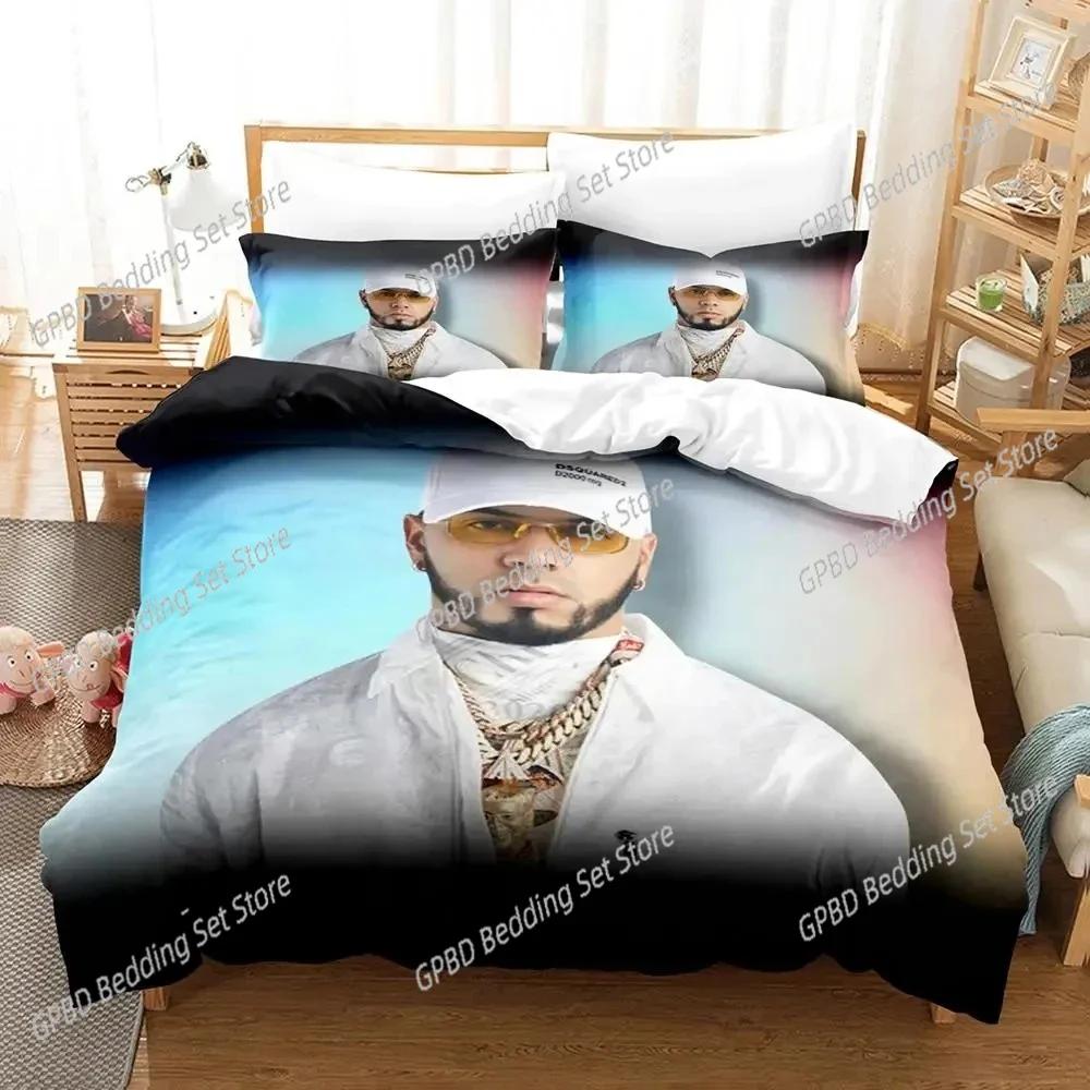 3D Print Anuel Aa Real Hasta La Bedding Set 3D Printed Suitable For Bedroom Duvet Cover Set With Pillowcases Kids Home Textile