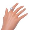 Ring Pt900Platinum/opal/diamond #5.8(US Size) 6.5g Women Used