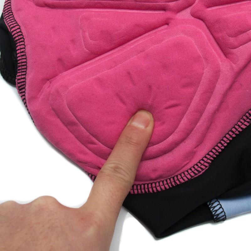 Womens Cycling Shorts With 3 Pockets High Elastic Quick Dry Breathable Bike Riding Apparel