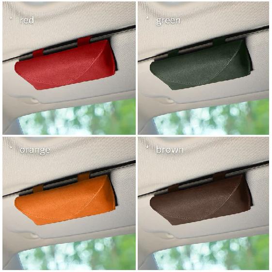 Car Sunglasses Holder Universal Suede Multi-function Glasses Clip Bill Clip Auto Accessories Glasses Case