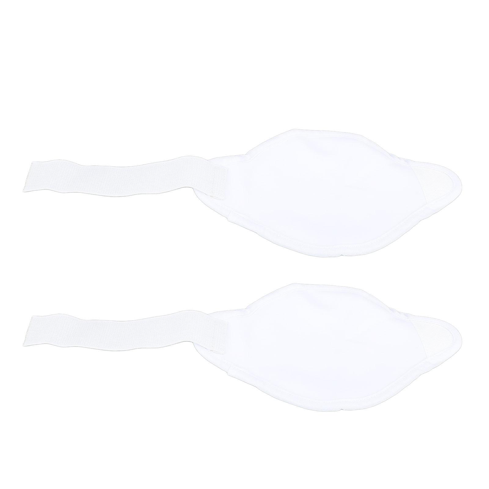 

2 Pack Castor Oil Pack Wrap for Knee Soft Reusable Less Mess Elastic Strap Compress Thyroid Castor