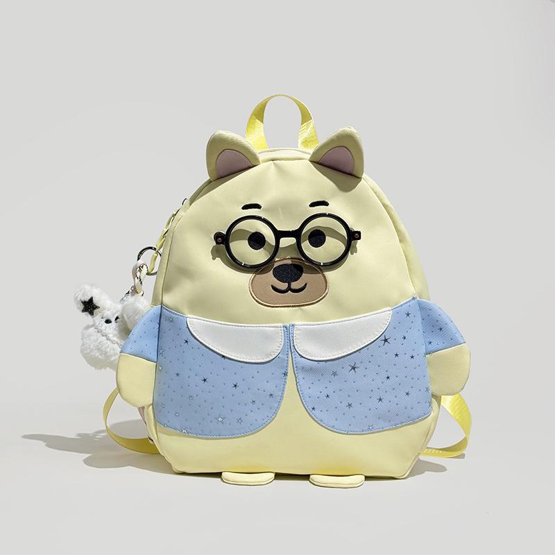 Schoolbag backpack women's 1011 new cute puppy backpack niche design fashion student schoolbag cartoon casual backpack