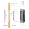 Black Sliding Barn Door Handle Invisible Pull Recessed Handle White Finger Flush Pulls For Closet Pocket Embedded Handle