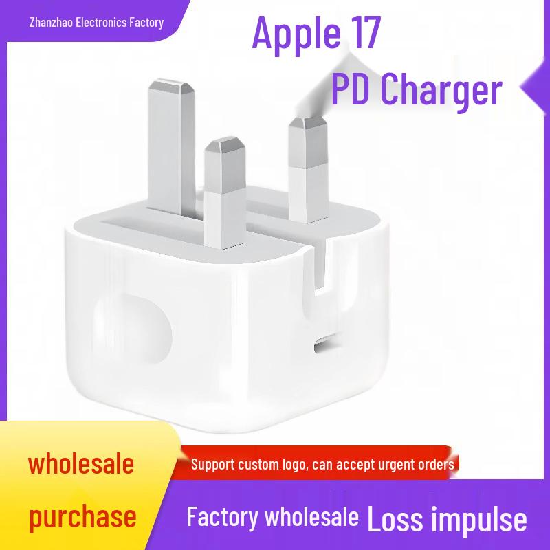 

PD40W Fast Charging Charger Set with Data Cable - Compatible with Apple, Includes UK, US, EU Plugs 1.0m 20W Cable 5-14 Series