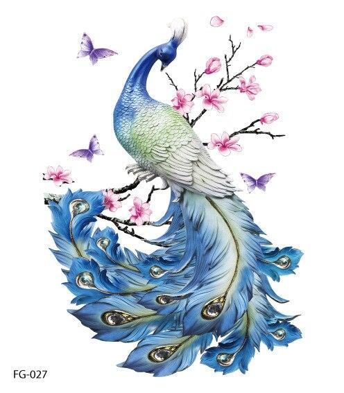 Frauen Blumen Temporäre Tattoo Aufkleber Wasserdicht Arm Körper Kunst Aufkleber Einweg Schmetterling Tatouage Temporaire