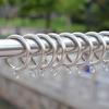 Wholesale Curtain Accessories European Simple Silver Roman Circle Iron Ring 45Mm Diameter For Rod Hooks Clips