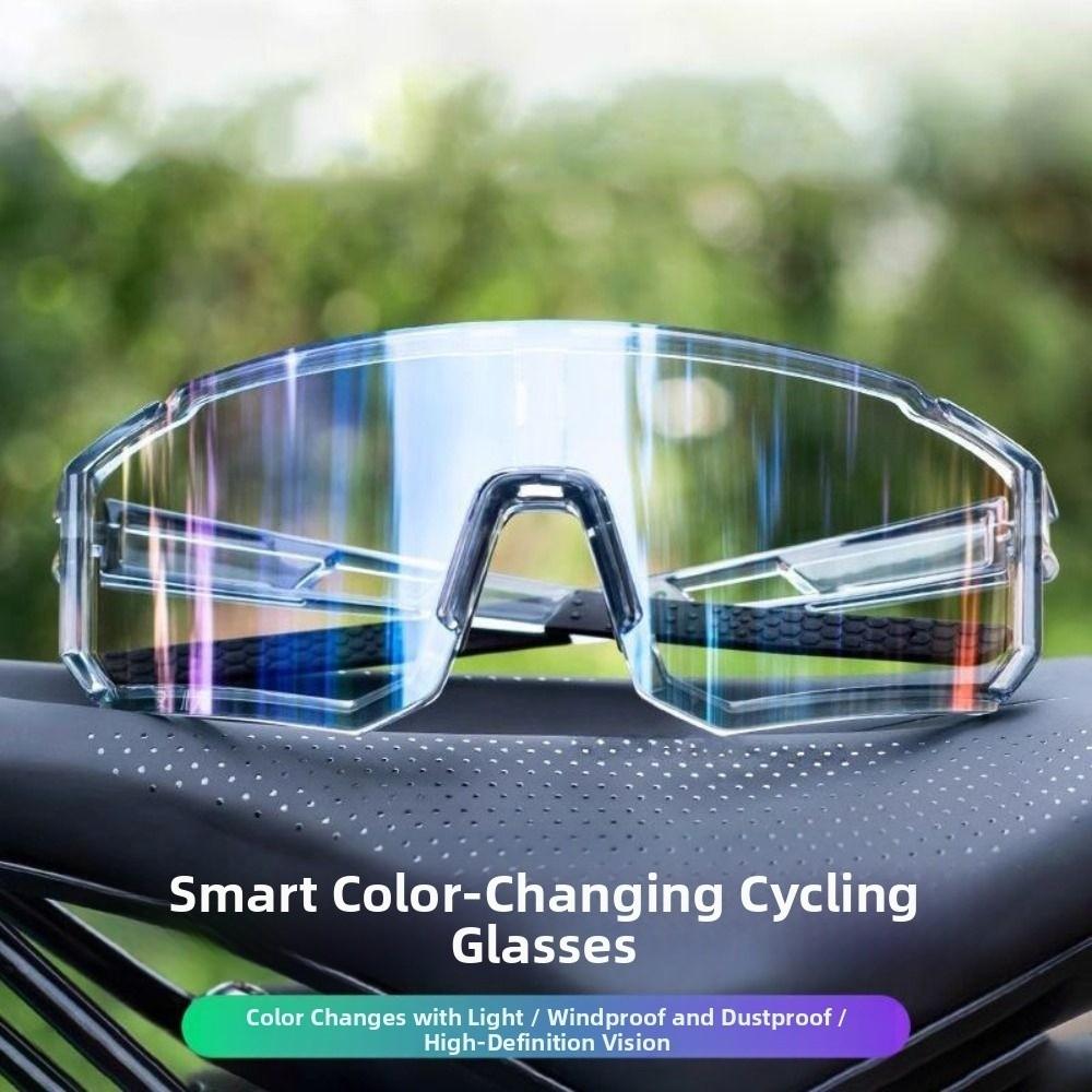 Clear Cycling Sunglasses Photochromic Windproof Glasses Outdoor Sport Goggle  Road Riding Bike