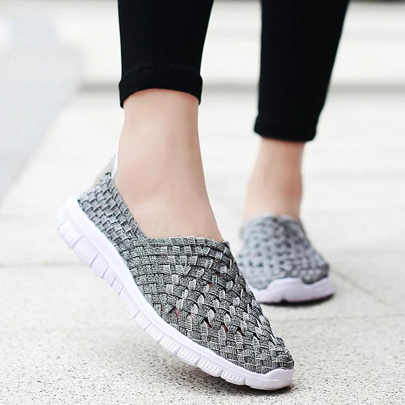 Sneakers da Donna Estive Scarpe Intrecciate Ballerine da Donna Mocassini Casual Traspiranti Femael Tenis Sneakers Leggere