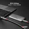 LINDY 1m ANTHRA LINE USB Gen 2x2-kabel med PD Smart Chip 3.2 Type-C (Modellnummer 36901)