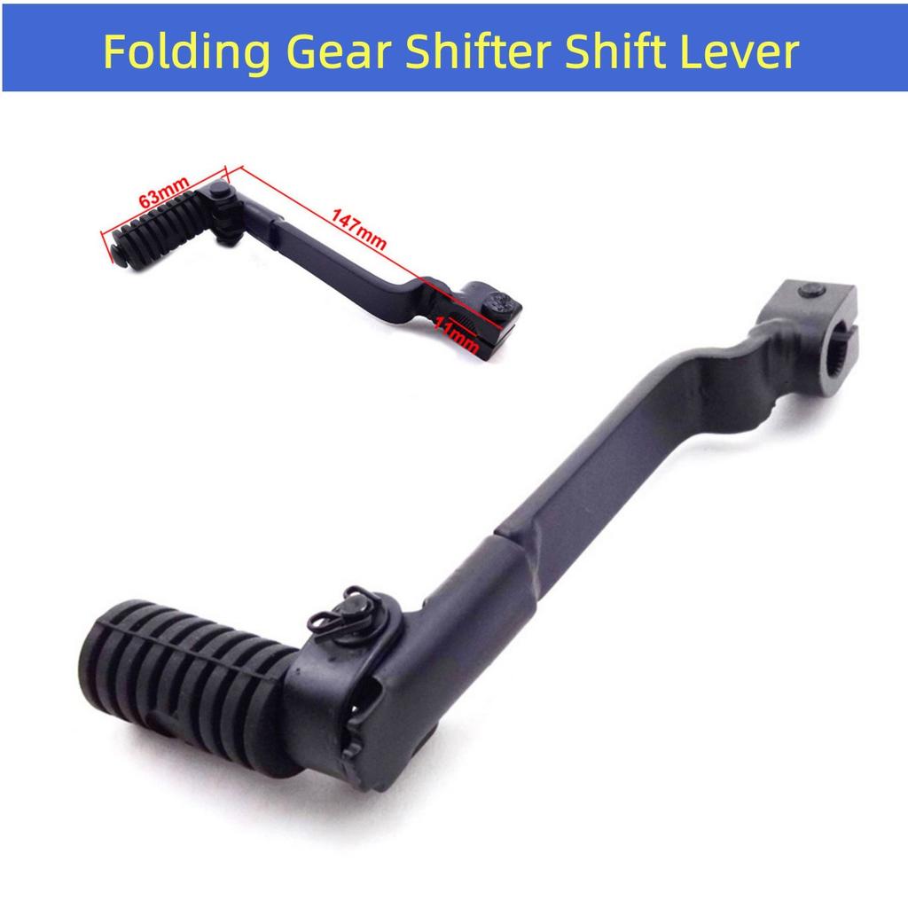 1 pièce Nouvelle Levier de Vitesse Pliant Noir Pour Moto Pit Bike Dirt Atv