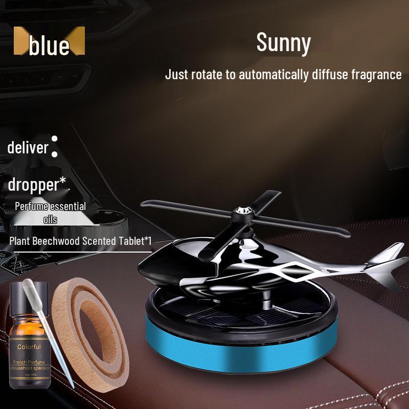 High-End Solar Airplane Car Freshener: Long-Lasting Fragrance Console Ornament for Men