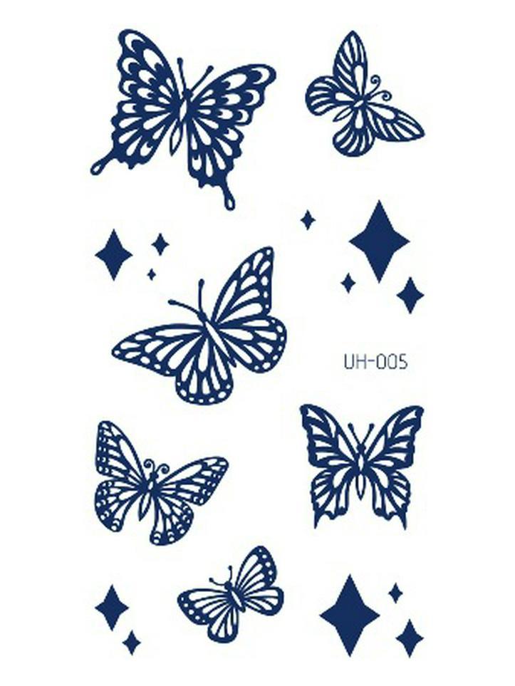 Ziołowe półtrwałe wodoodporne naklejki tatuażowe dla mężczyzn i kobiet