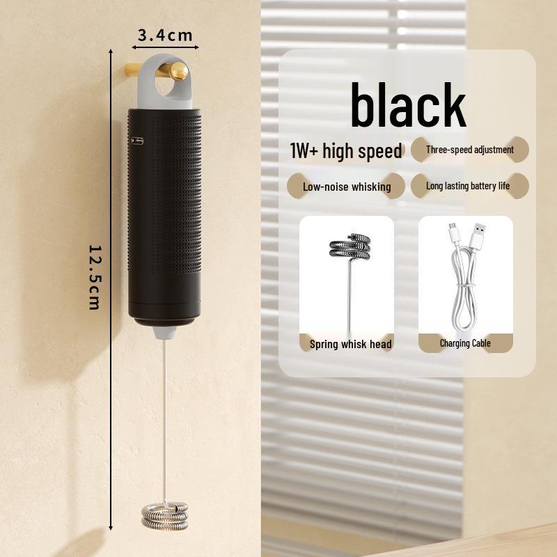 Electric Handheld Milk and Coffee Frother Mixer No specification чёрный
