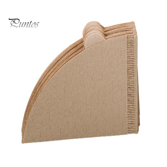 

100 шт. одноразовые кофейные фильтры-конусы, неотбеленные натуральные фильтры, бумажные, гладкие кофейные аксессуары для кофемашины с функцией капельного заваривания, френч-пресса S V