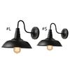 Antique Iron Material Pot Cover Wall Lamps Village Wall Lamps Retro Iron Lighting Vintage Wall Lights Without Bulb
