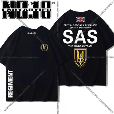 Militær SAS Præcisionsskytte Unisex T-shirt Præcisionsskytte Skjorte Hær T-shirt til Unisex Særlige Militære Operationer Kortærmet Afslappet Unisex Sommer T-shirt Unisex