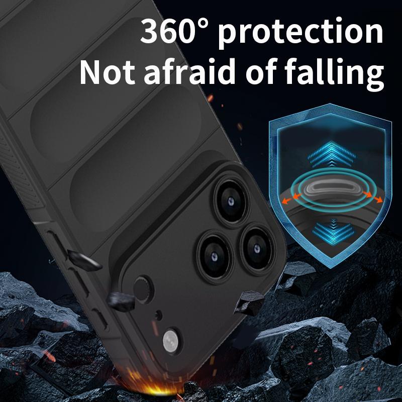 Luxury Real Silicone Shockproof Bumper Phone Case For iPhone 17 16 Pro Max Samsung S25 Xiaomi Oppo Honor Google Anti Fall Shock Solid Color Back Cover