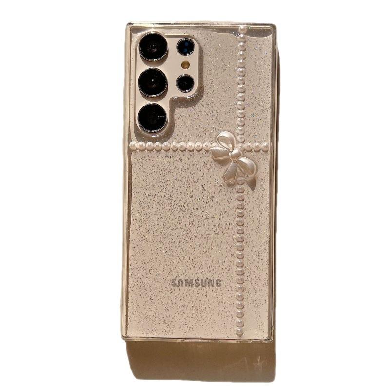 Epoxy Pearl Knot Crystal Butterfly Mobile Phone Case Samsung S11U/S11 +/S11/A11 1G/A11 Transparent