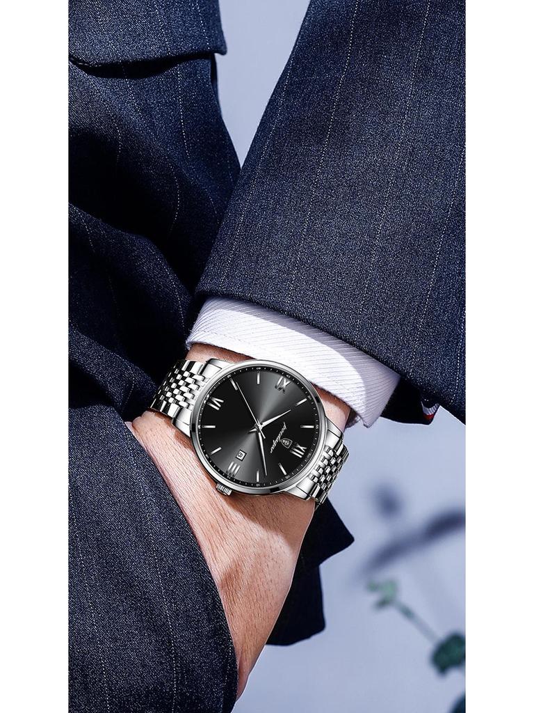 Schweizer Ultraflache Herren Luxus Wasserdichte Quarz Uhr