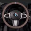 For BMW Car Steering Wheel Cover M X1 X3 X5 X6 G20 G30 E39 E46 E87 E90 E92 F10 F15 F30 Suede Suede Leather Accessories /Stickers rvbf26