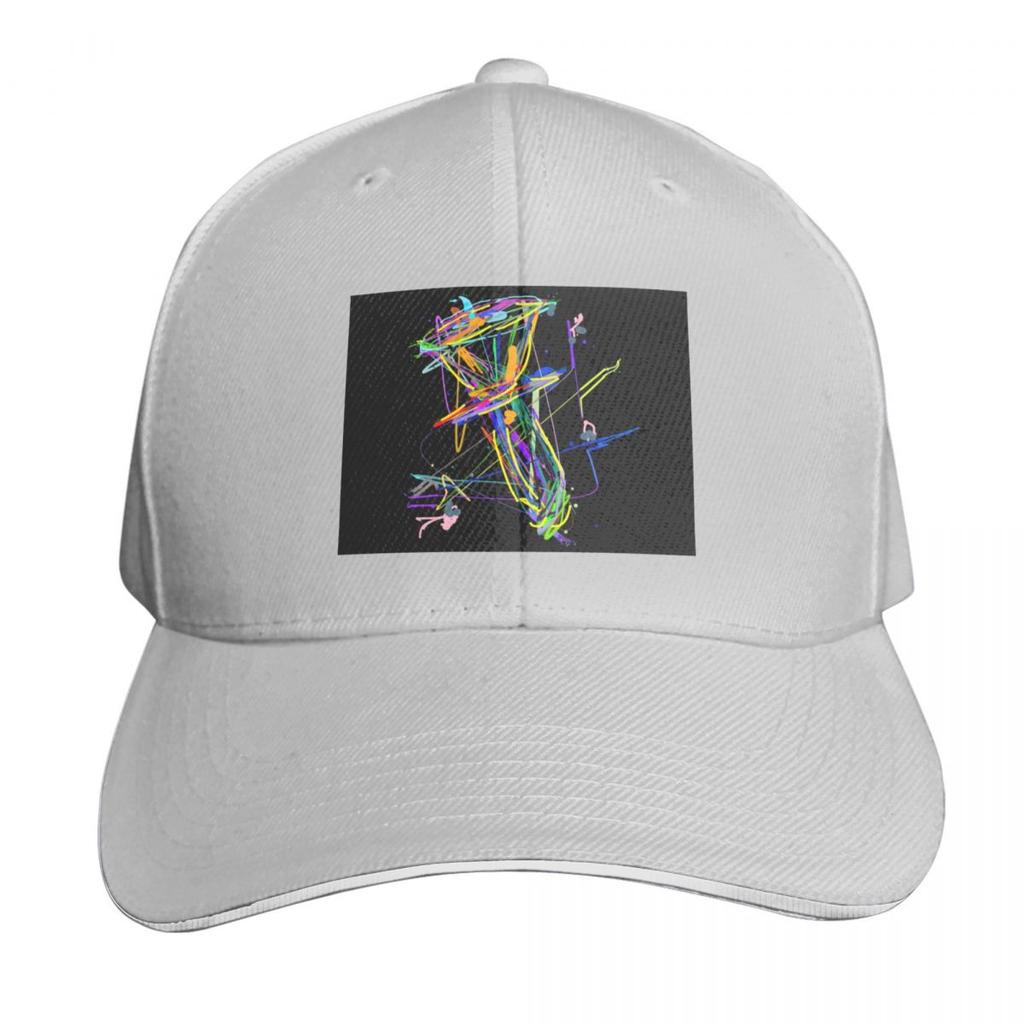 Funky drip art Handbell Baseball Cap Trucker Hat sun caps sailor cap for Unisex fishing caps Unisex Unisexs Womens