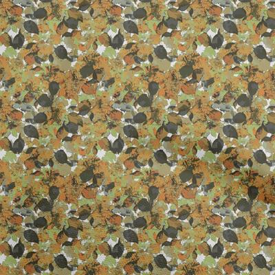 Cotton Poplin Dark Mustard Fabric Abstract Floral Quilting Supplies Print Sewing Fabric By The Yard 42 Inch