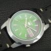 VINTAGE SEIKO 5 AUTOMATIC REFURBISHED JAPAN MENS GREEN DIAL WATCH a446674-1