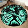 Chainsaw Man Round Area Rug Carpet Rug For Living Room Bedroom Sofa Playroom Decor Nonslip Floor Mat