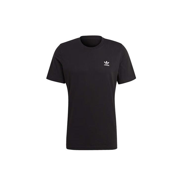 adidas originals SS22 Essential Tee Athleisure Casual Sports Solid Color Logo Short Sleeve Black Men s GN3416 XXL