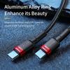 Baseus USB Typ C zu USB C Kabel Für 17 16 100W/5A PD Schnelllade-Ladekabel Für Macbook Samsung Typ-C Kabel
