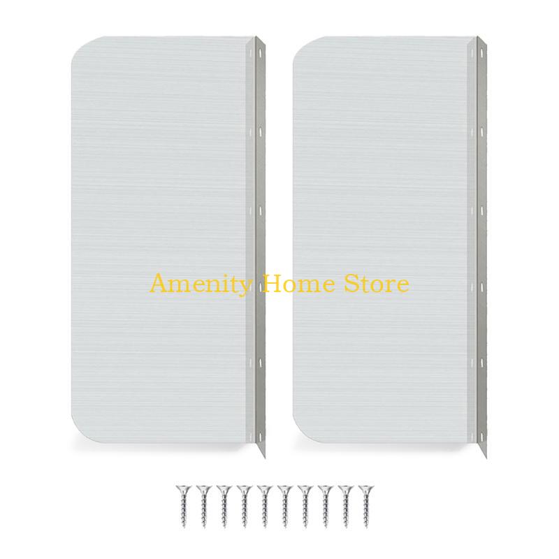 F26C 2 Pcs Metal Side Splash Guard Sink Splash Protector for Kitchen Restaurant