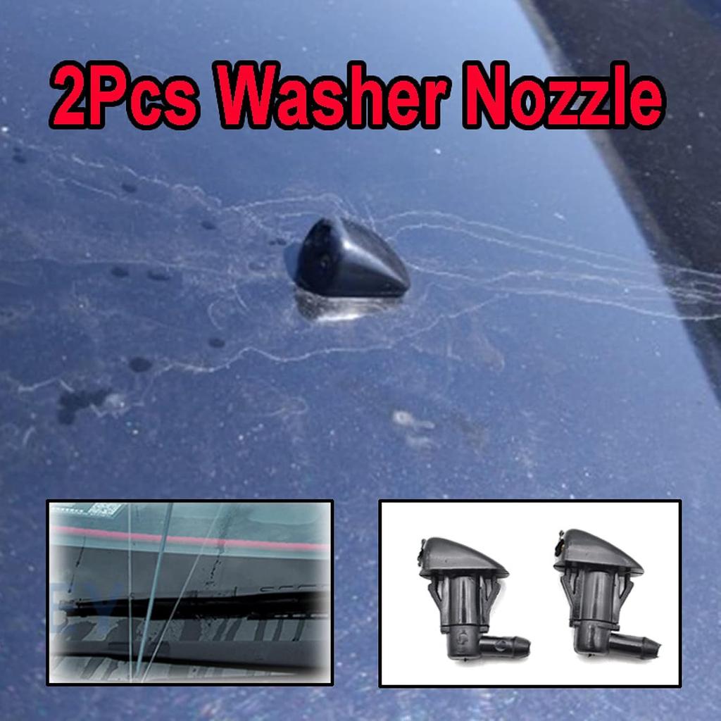 2PCS Windshield Wiper Washer Jet Nozzle,for Hyundai Tucson MK1 2005 2006 2007 2008 2009 2010