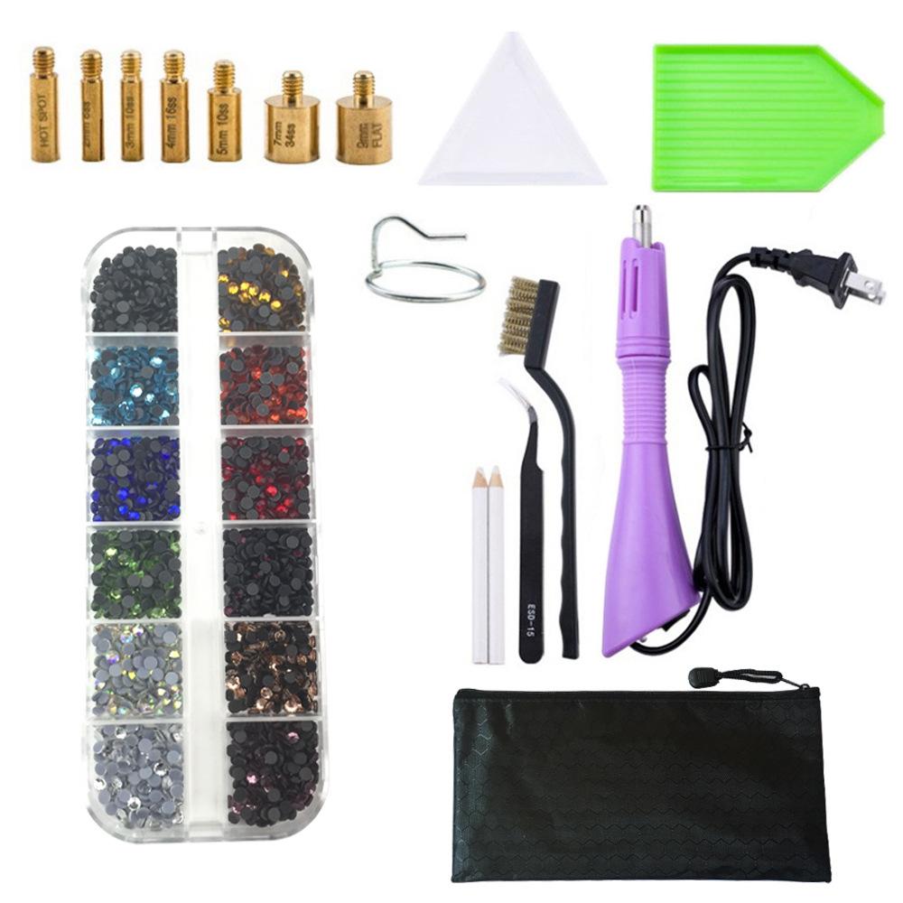 Rhinestone Setter Kit: DIY Hotfix Glue and Flatback Rhinestones with Setting Tools
