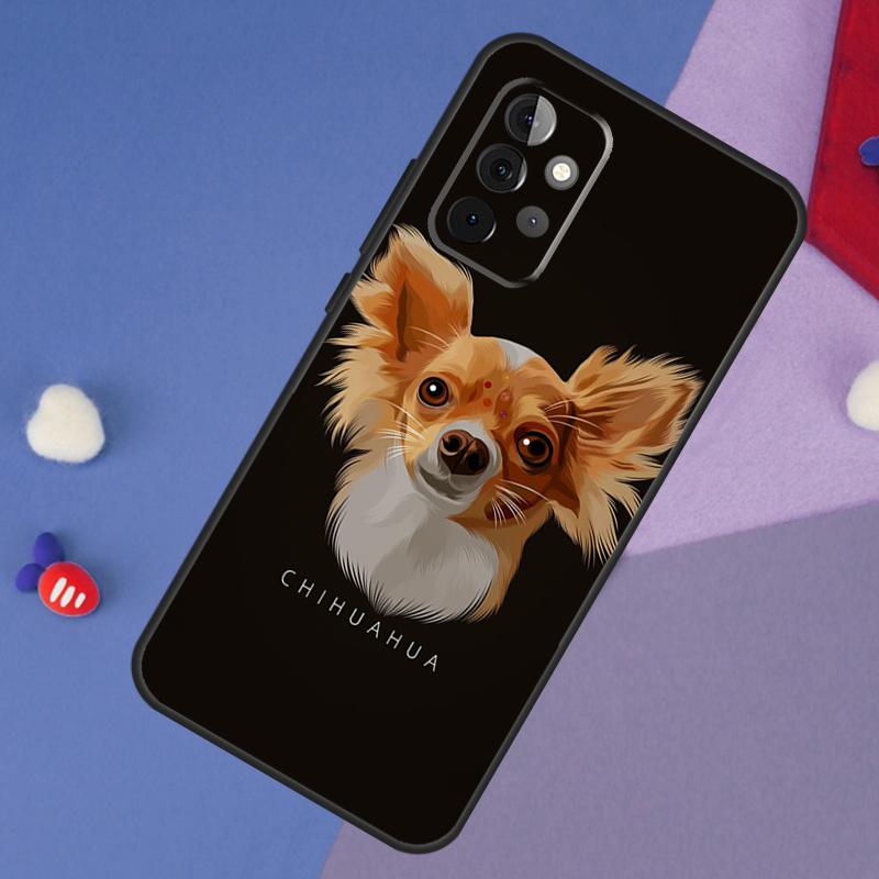 

Cartoon Chihuahua Dog Case For Samsung Galaxy A14 A56 A36 A26 A16 A06 A54 A34 A12 A32 A52 A13 A33 A53 A15 A35 A55 Samsung A12