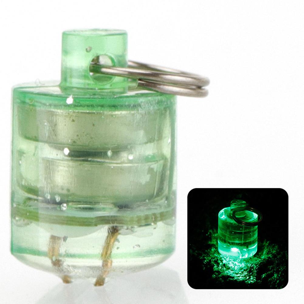 Mini Fishing  Led  Light Flash Lamp Cylindrical Button Fish Lure Lamp Fishing Tackle