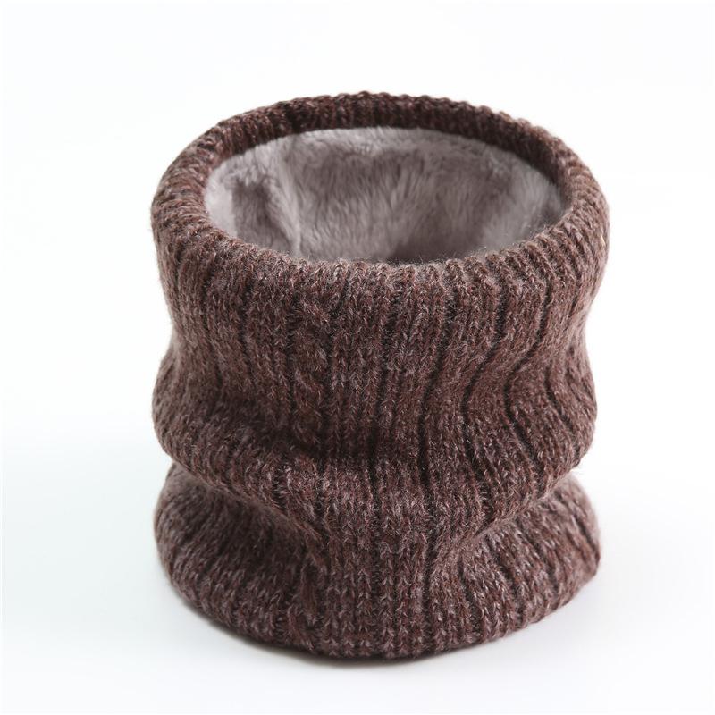 New Autumn Winter Men Women Intensification Fleecing Ring Scarf Children's Neckerchief For Kids Ski Knit Neck Cover Warm Collar