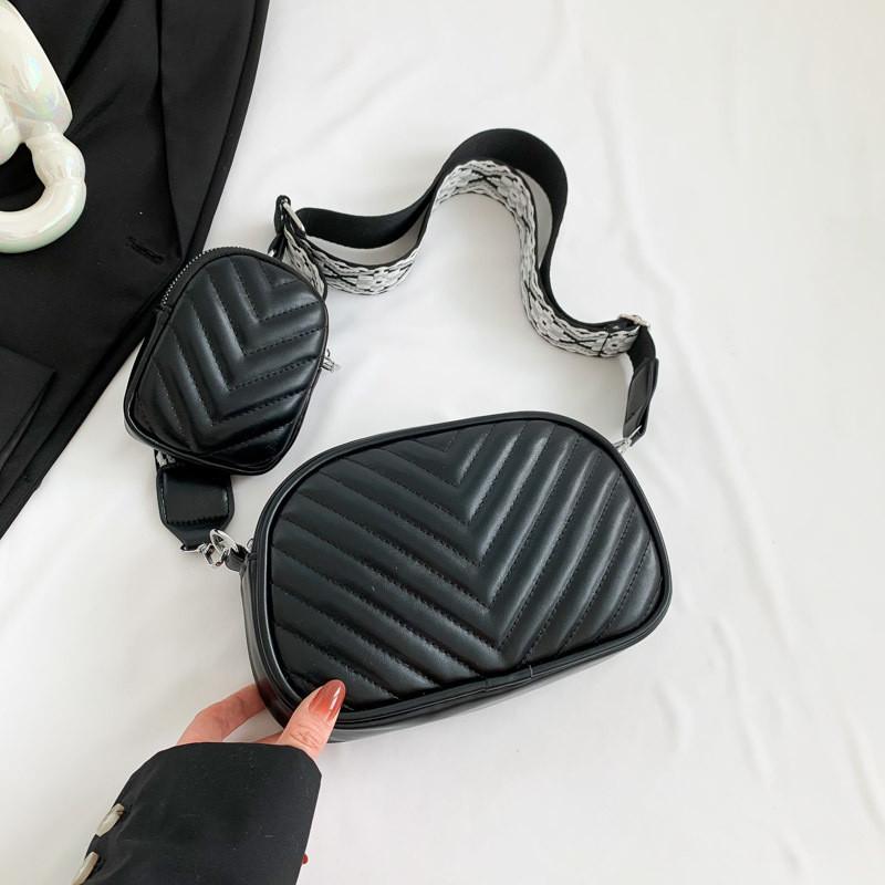 Trendy Street Style Small Square Crossbody Bag For Women 2024 New Spring Collection чёрный