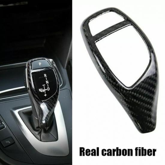Real Carbon Fiber Gear Shift Knob Cover Trim Fit for BMW 3 Series F30 F32