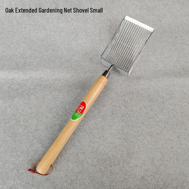 Oak Stainless Steel Garden and Beach Shovel for Gardening, Cat Litter, Shell Collecting, and Sea Harvesting Oak Stainless Steel Shovel Set