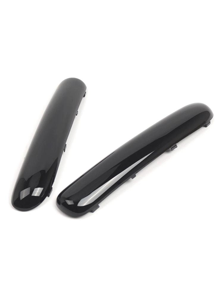 Pair Front Bumper Trim Set For Mini One Cooper R50/R52/R53 01-2004 Glossy Black