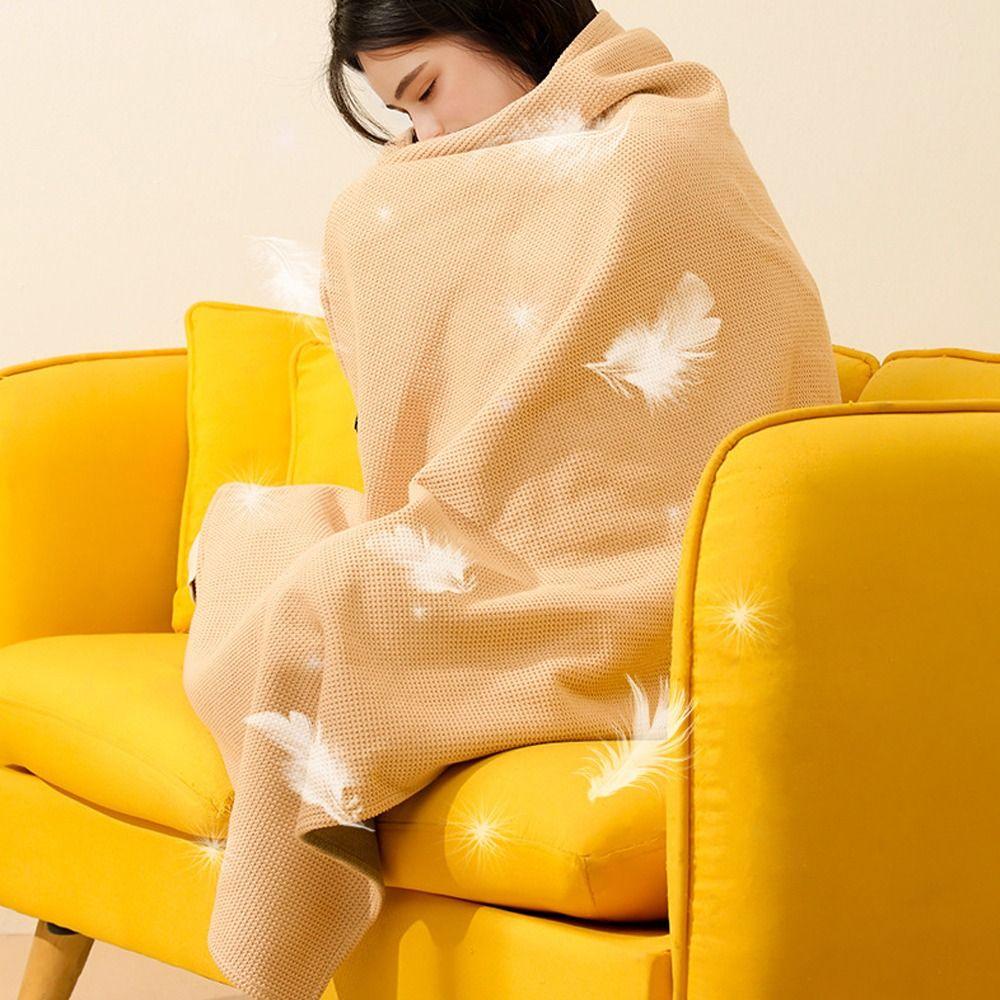 3 Heating Levels Warm Shawl Washable Heating Lap Blanket USB Electric Heated Blanket  Winter