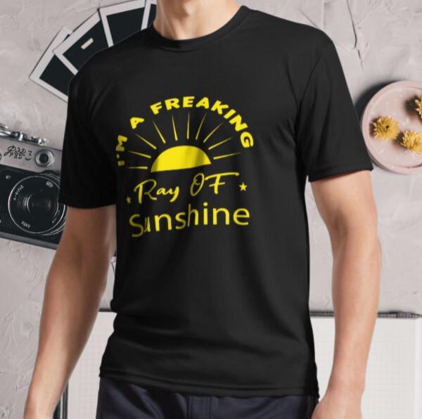 New Shirt funny I m a Freaking Ray of Sun Active Logo T-Shirt Funny Size S - 5XL 4XL