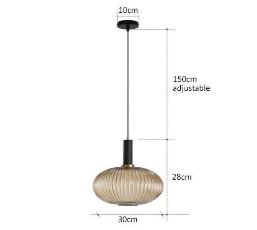 Nordic Restaurant Colorfull Glass Pendant Lights Creative Living Room Lamp Simple Bedside Lamp LED E27 Hanging Loft Lighting
