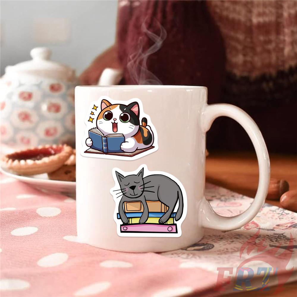 100Pcs/Set Funny Reading . Cats & Books Stickers DIY Fashion Decals Stickers