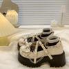 Sweet and cool babes, single shoes women's spring and autumn new punk dark subculture yk platform small leather shoes